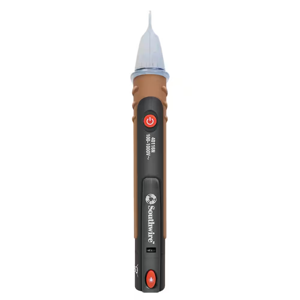 NCV Dual Range Pen Type Detector with Flashlight, 24-600-Volt AC