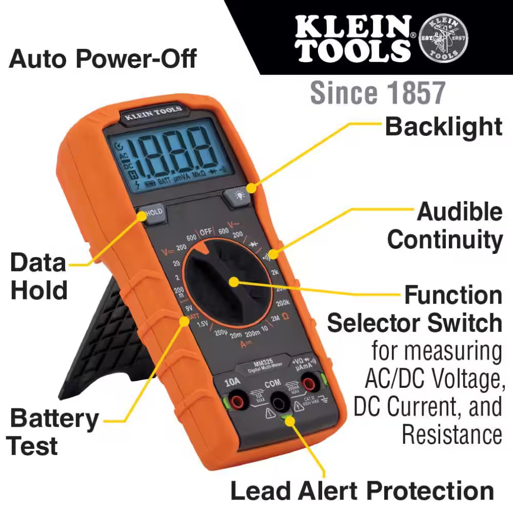 600-Volt Digital Multi-Meter, Manual-Ranging
