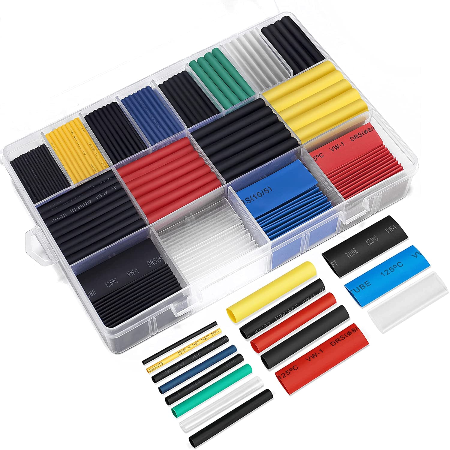 Heat Shrink Tubing Dual Wall Marine Glue Tube 2 1 Ratio 6 Colors