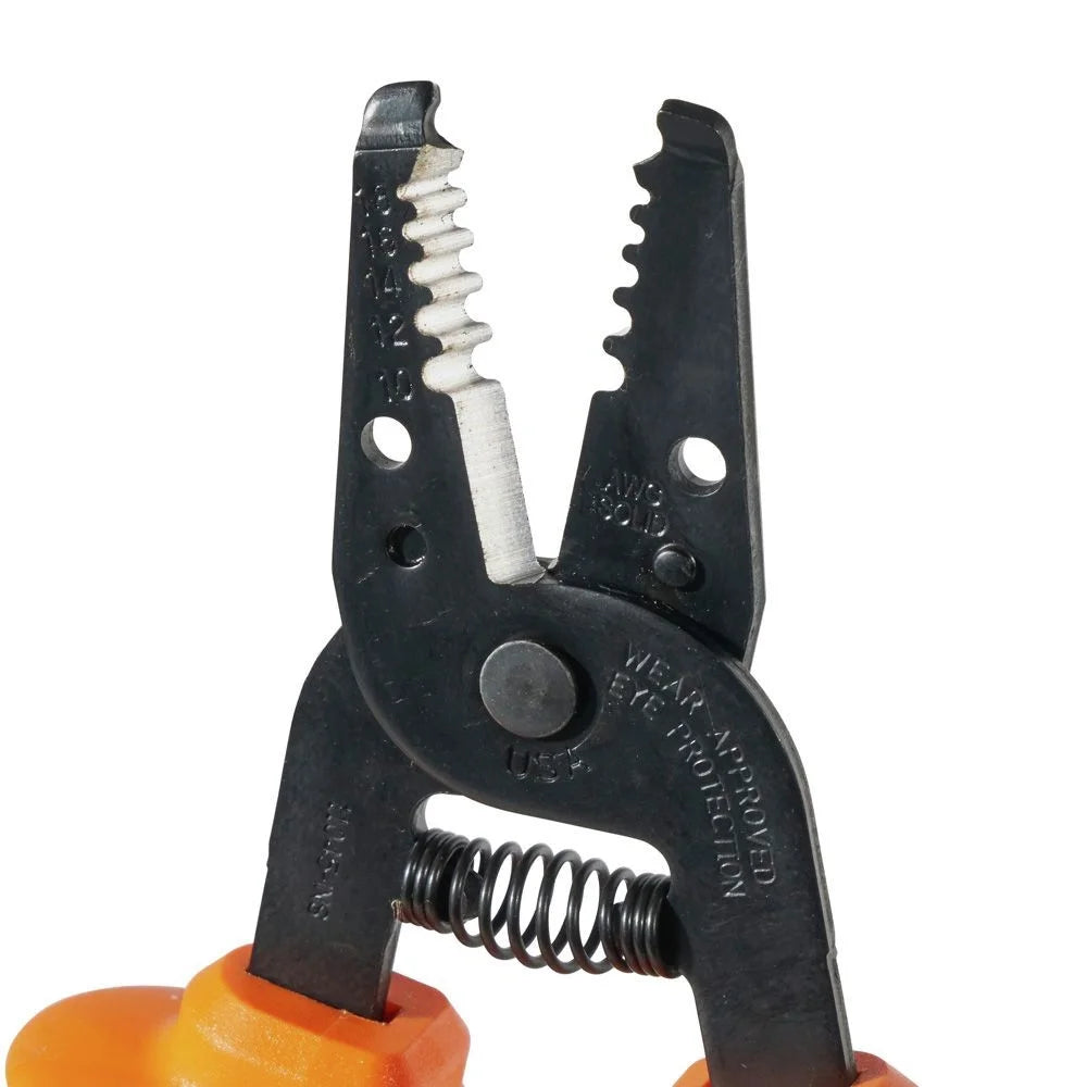 Insulated Wire Strippers, 6 In, 10-18 AWG, Orange - 1 EA (409-11045-INS)