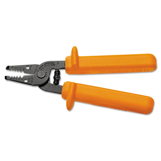 Insulated Wire Strippers, 6 In, 10-18 AWG, Orange - 1 EA (409-11045-INS)